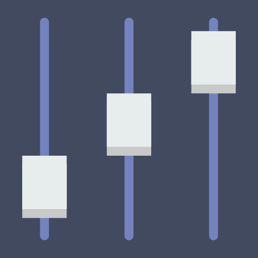 Controls adjustment adjust settings icon