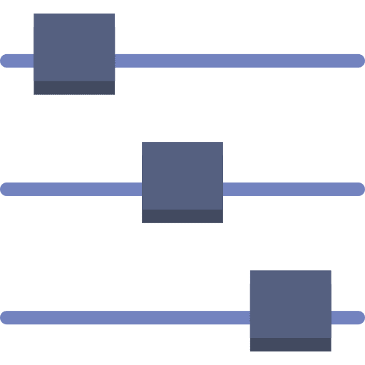 Controls levels panel controls icon