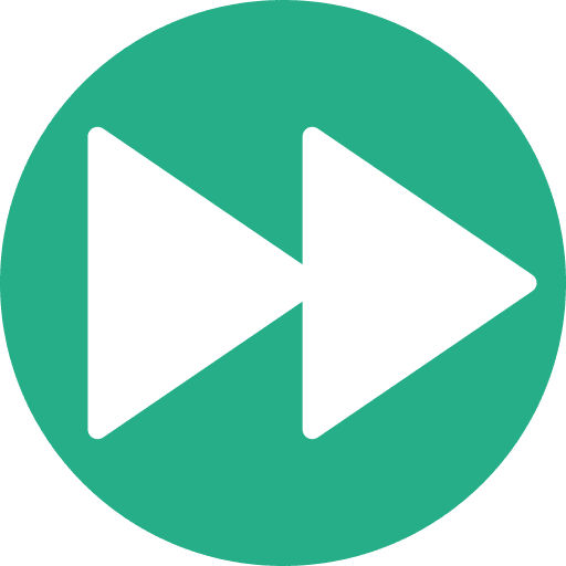 Fast forward direction fast forward multimedia option icon