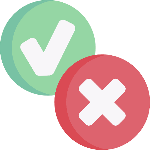 Approved list quality assurance shapes and symbols icon