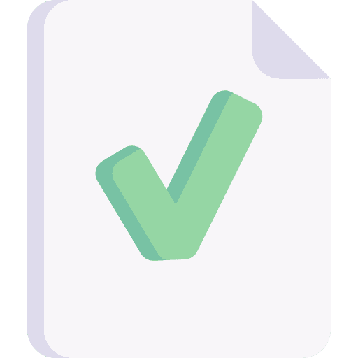 Approved truth file checked icon