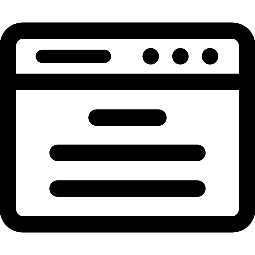 Browser interface computing rectangle icon Browser interface computing rectangle icon