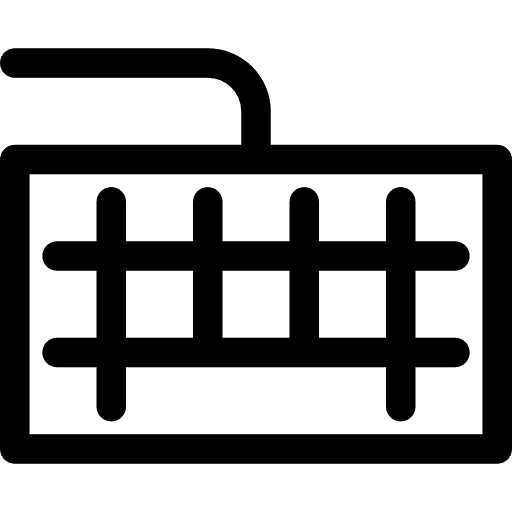 Keyboard key computing technology icon Keyboard key computing technology icon