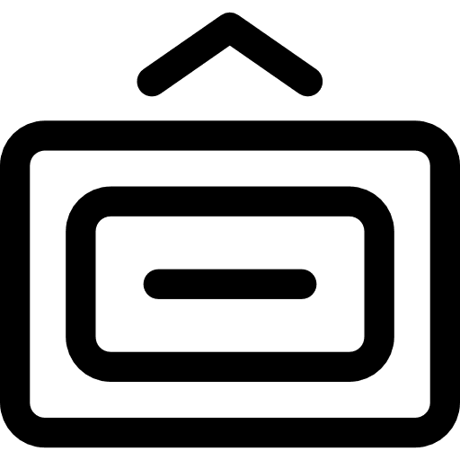 Open rectangular line up arrow icon Open rectangular line up arrow icon