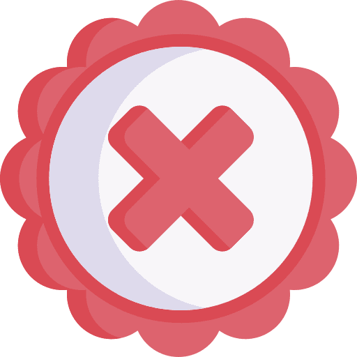 Rejected close rejected reject icon