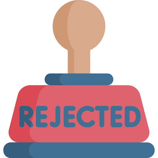 Rejected rejected badge reject icon