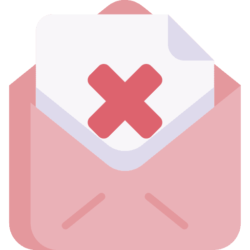Rejected envelope mail rejected icon Rejected envelope mail rejected icon