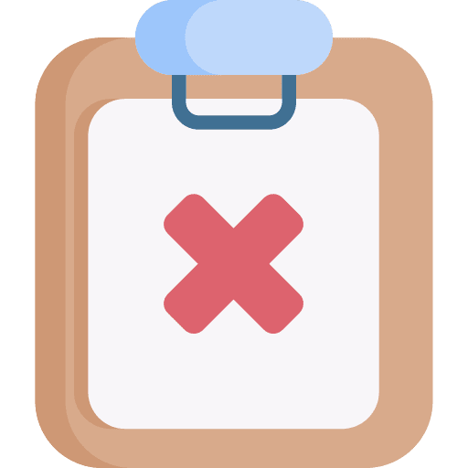 Rejected rejected cancel quality control icon Rejected rejected cancel quality control icon