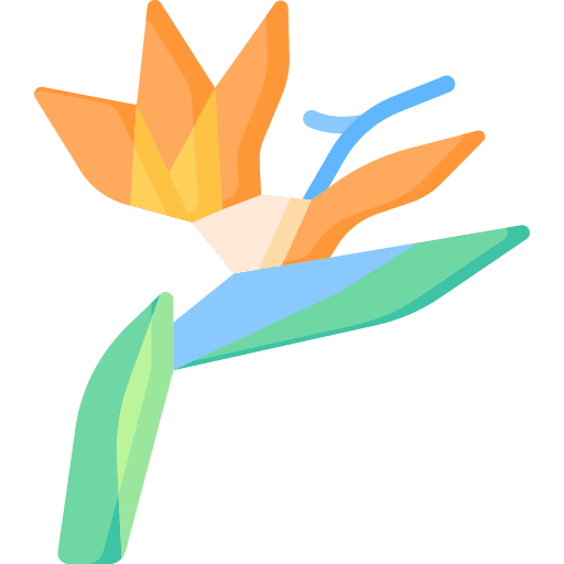 Bird of paradise petals bird of paradise blossom icon Bird of paradise petals bird of paradise blossom icon