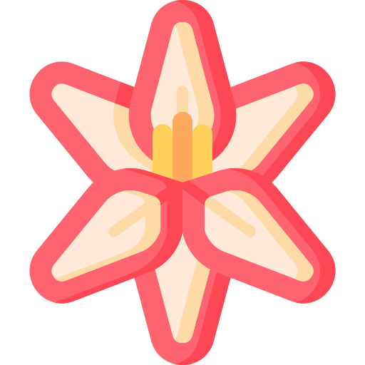Amaryllis plant blossom botanical icon Amaryllis plant blossom botanical icon