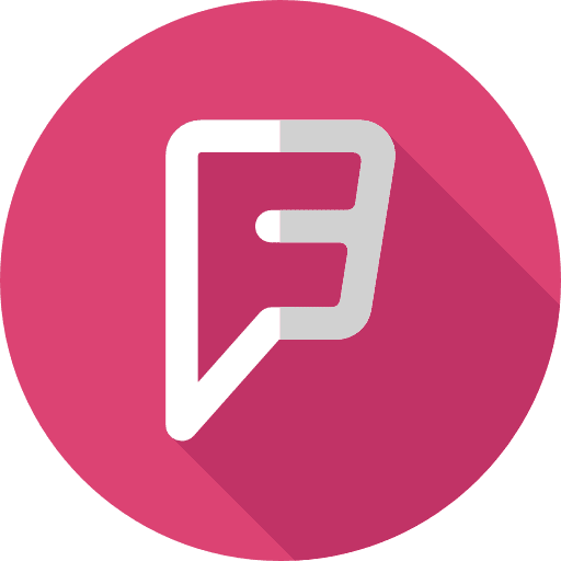 Foursquare social media logotype brand icon Foursquare social media logotype brand icon
