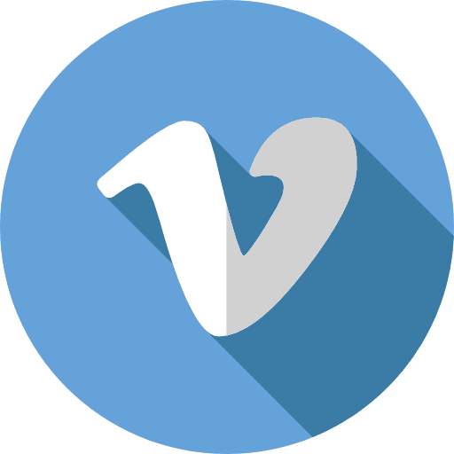 Vimeo logotype social media logo icon Vimeo logotype social media logo icon