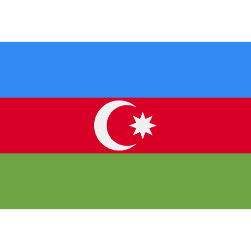 Azerbaijan nation flags flag icon