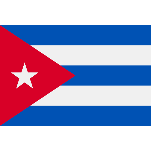 Cuba nation flags world icon Cuba nation flags world icon