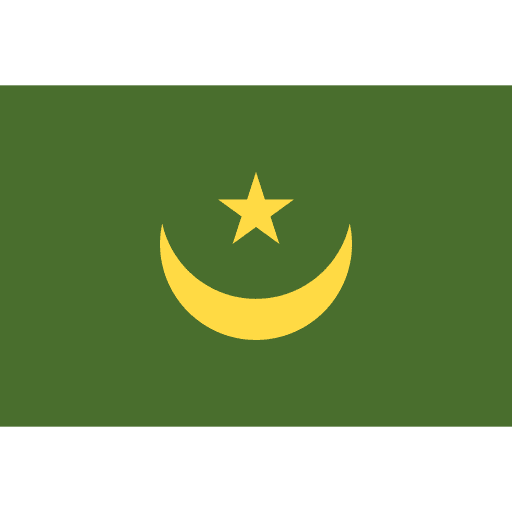 Mauritania nation flags country icon Mauritania nation flags country icon