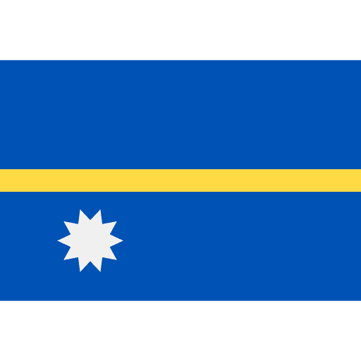 Nauru world nation flag icon Nauru world nation flag icon