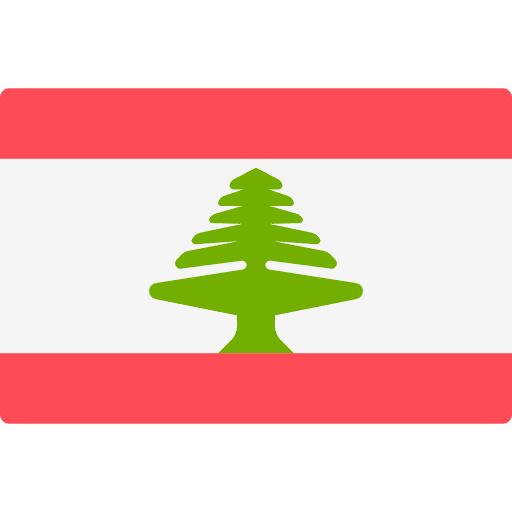 Lebanon flag country nation icon