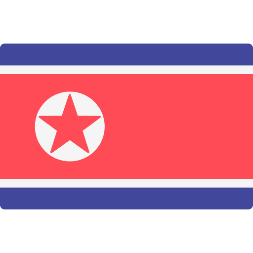 North korea north korea flag world icon