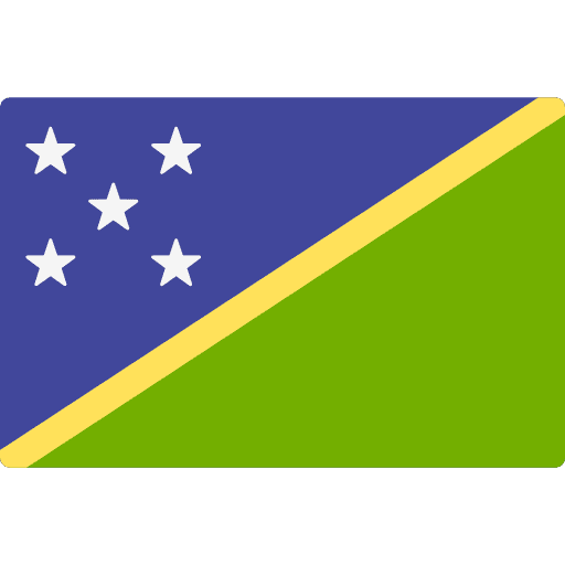 Solomon islands country nation flag icon