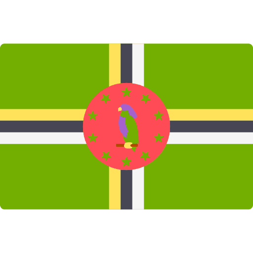 Dominica world dominica flag icon