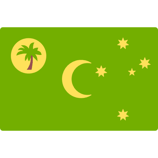 Cocos island flag country nation icon