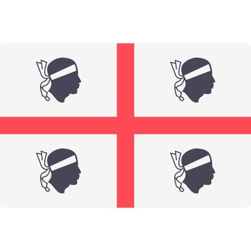 Sardinia flag nation world icon