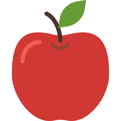 Apple fruits diet vegetarian icon