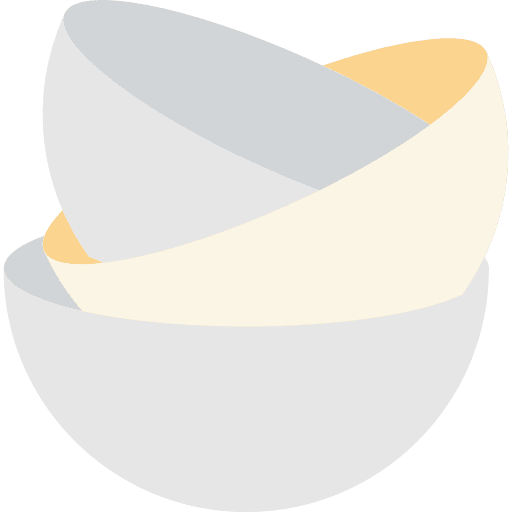 Dishes kitchenware food plates icon