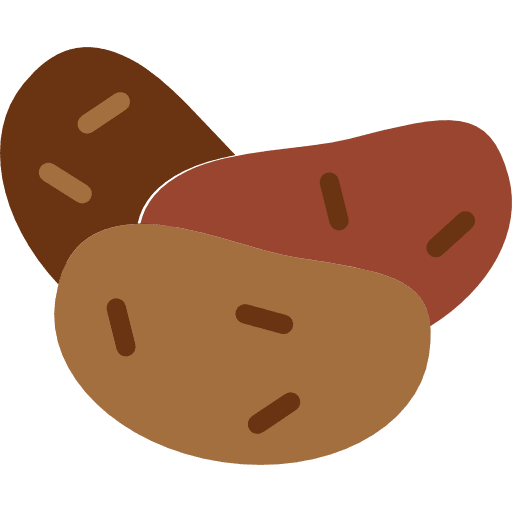 Potatoes food vegetarian organic icon