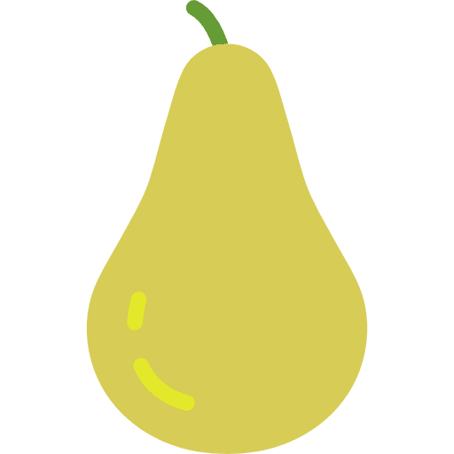 Pear diet pear vegan icon