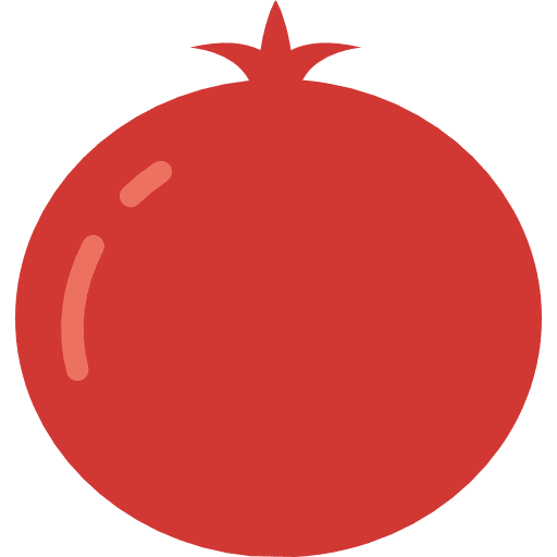 Pomegranate fruit pomegranate organic icon