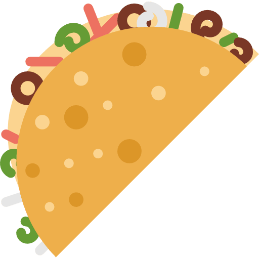 Taco mexican tacos typical icon