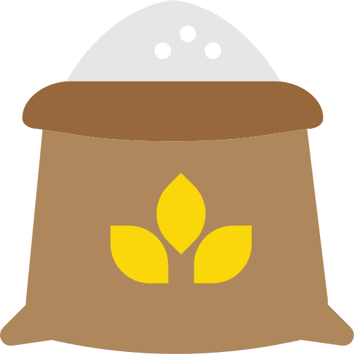 Flour wheat flours jar icon