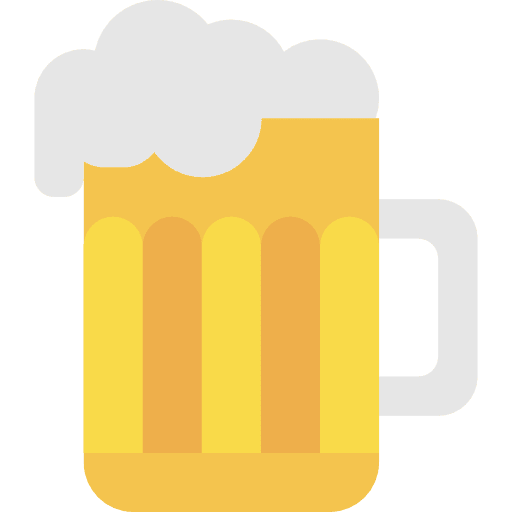 Pint food fast food mug icon
