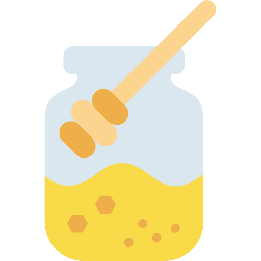 Honey healthy jar bee icon