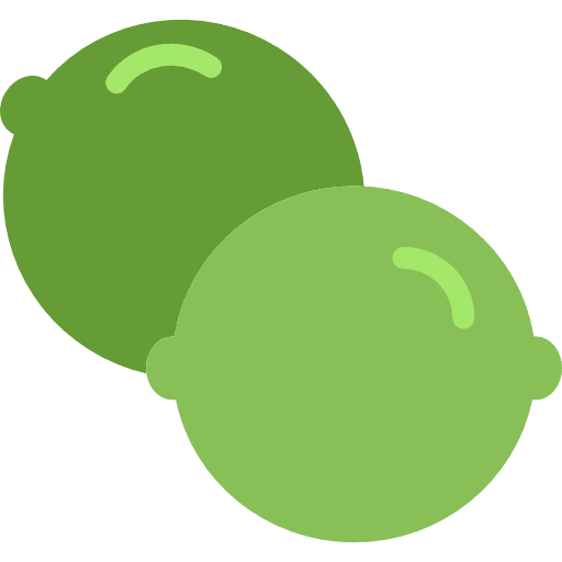Lime organic ingredient vitamine c icon