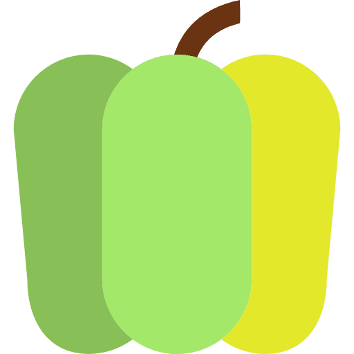 Pepper vegetables organic food icon