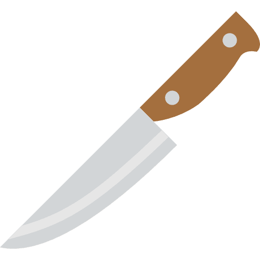 Knife cutlery cutting restaurant icon