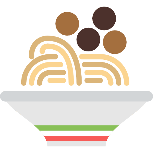 Pasta pasta italian food meatballs icon