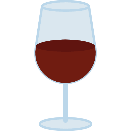 Glass drink wine food icon