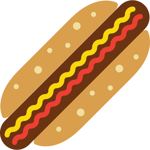Hot dog sausage junk food food icon