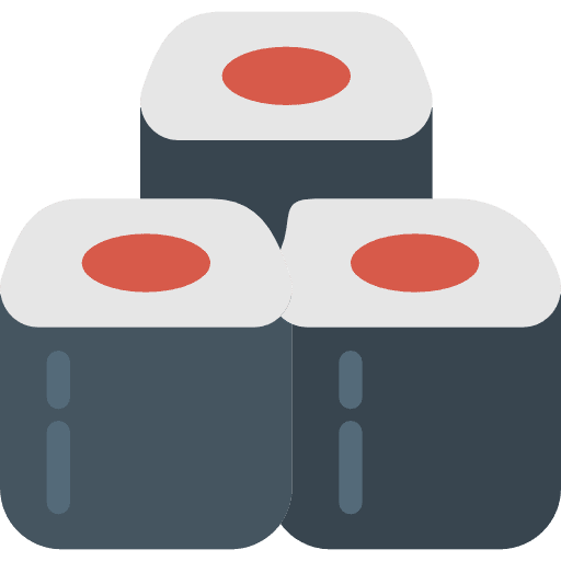 Sushi japanese food maki food icon