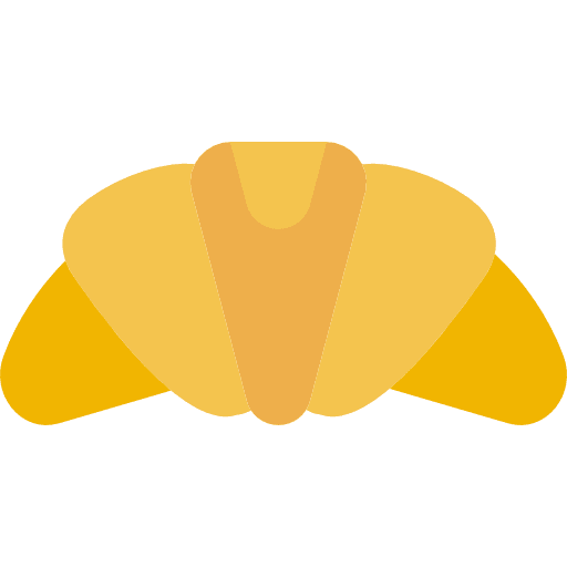 Croissant food bakery bread icon