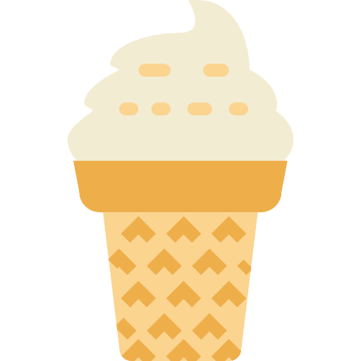 Ice cream dessert food sweet icon