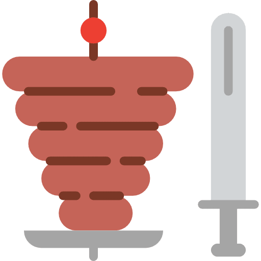 Kebab food roll doner kebab icon