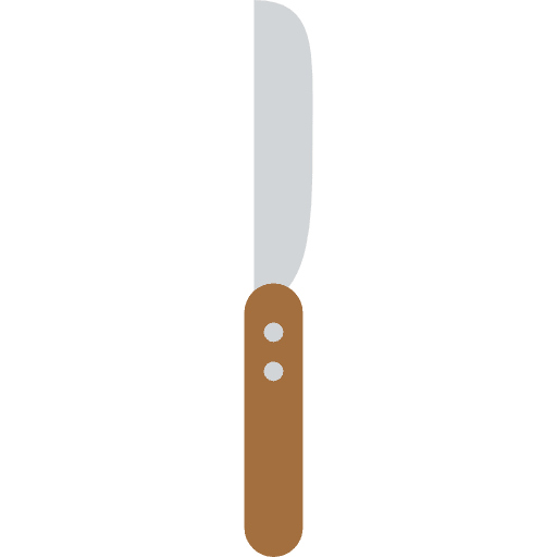 Knife cut tools and utensils slice icon