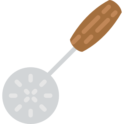 Slotted spoon tools spoon kitchen utensils icon