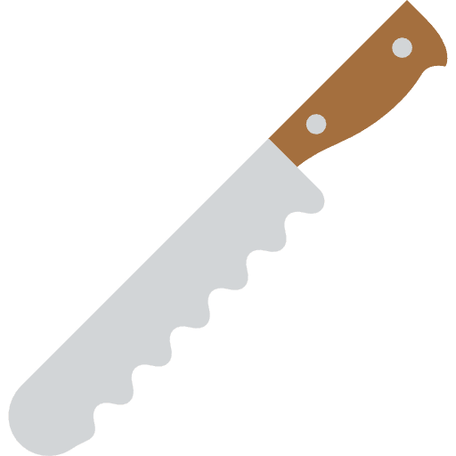 Bread bread knife cooking icon