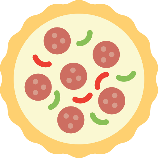 Pizza fast food junk food pizza icon