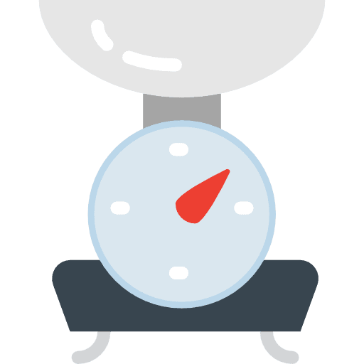 Scale weight tools and utensils scales icon